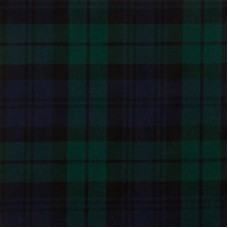 Braeriach Medium Weight Tartan Fabric - Black Watch Modern